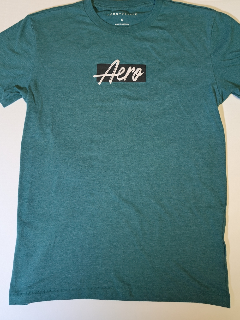 Aeropostale Teal Short-Sleeve Logo Tee
